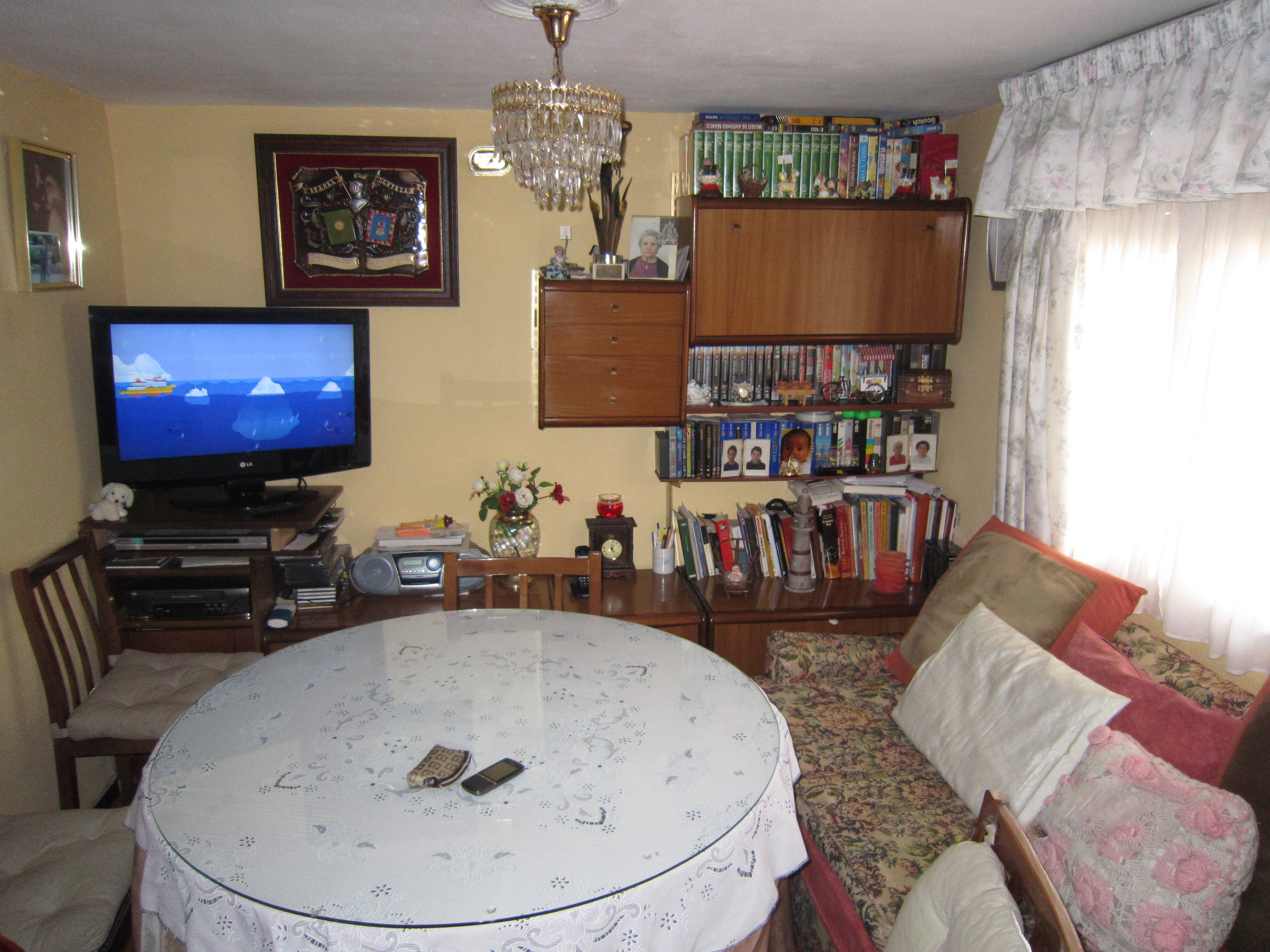 La sala de estar de la casa de Gregorio y Enriqueta