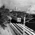 Vías del metro de batán, en 1968. Foto: ABC