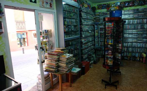 Interior de Videojuegos Lavapiés. Foto. J.T